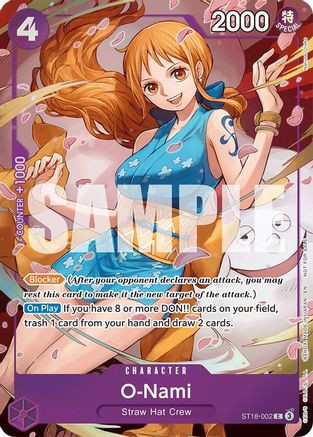 O-Nami - ST18-002 (Dash Pack) Extra Booster: One Piece Heroines Edition Foil、Bandai、kayou