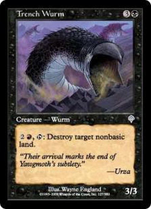 MtG Invasion Uncommon Trench Wurm #127、ToyWiz、kayou