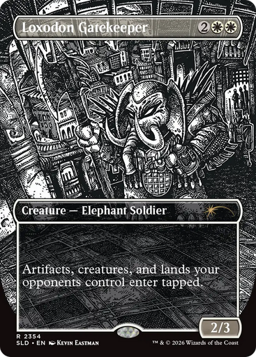 Loxodon Gatekeeper (Secret Lair - Featuring: Kevin Eastman Inks) | Secret Lair Drops、Magic: The Gathering、kayou