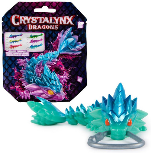 CrystaLynx Dragons Clip On Fashion Bag Charm 6-Inch Mystery Pack 1 RANDOM Figure with Carabiner Clip、ToyWiz、kayou