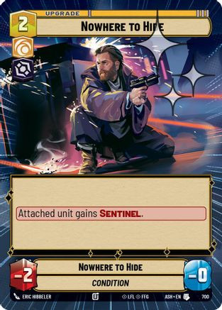 Nowhere to Hide (Hyperspace Foil) (700) - Ashes of the Empire Foil、Fantasy Flight Games、kayou