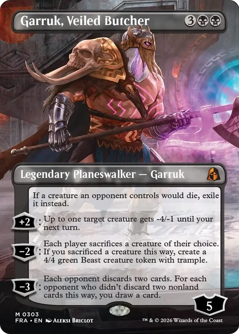 Garruk, Veiled Butcher (Borderless Echoed Pairs) | Reality Fracture、Magic: The Gathering、kayou