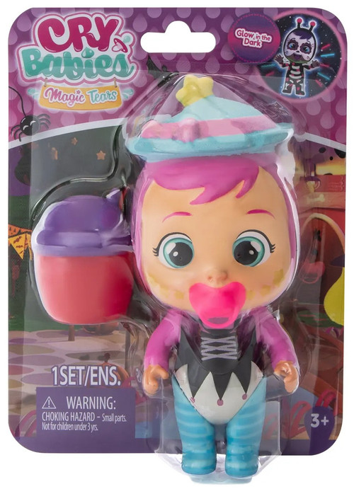 Cry Babies Magic Tears Halloween Cass 5-Inch Mini Doll Glow-in-the-Dark、ToyWiz、kayou