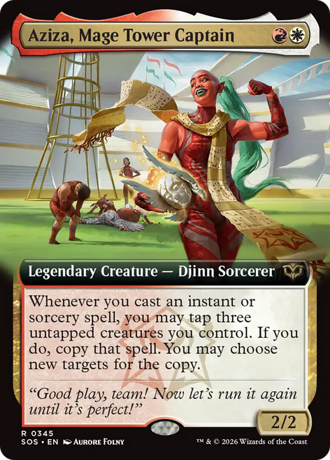 Aziza, Mage Tower Captain (Extended Art Foil) | Secrets of Strixhaven、Magic: The Gathering、kayou
