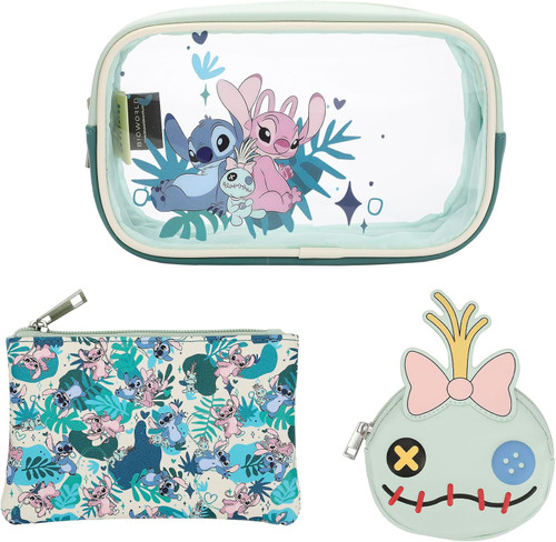 Disney Lilo & Stitch Stitch, Angel & Scrump Cosmetic Bag Set、ToyWiz、kayou