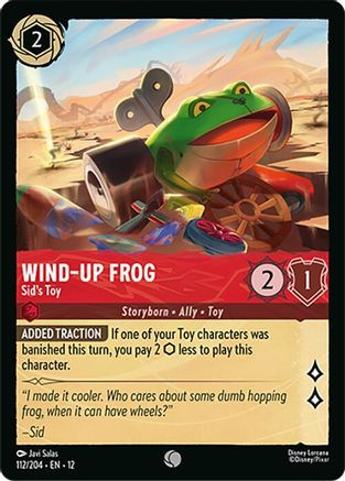 Wind-Up Frog - Sid's Toy (112/204) - Wilds Unknown Cold Foil、Ravensburger、kayou