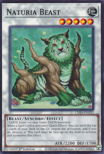 L26D-ENX32 Naturia Beast、Yu-Gi-Oh!、kayou