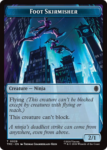Teenage Mutant Ninja Turtles Commander - Foot Skirmisher Token (Foil) | Teenage Mutant Ninja Turtles Eternal、Magic: The Gathering、kayou