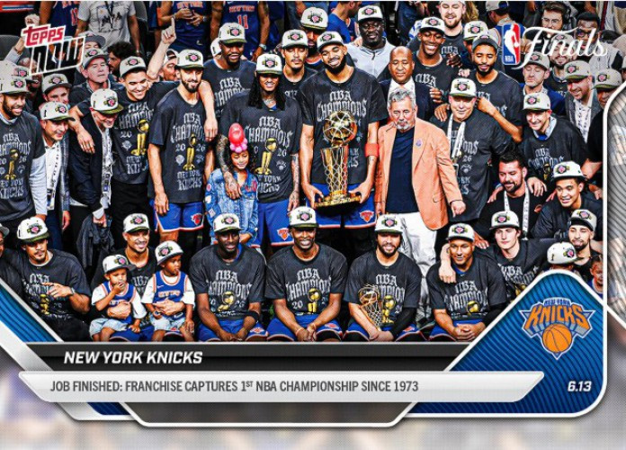 NBA New York Knicks 2025-26 NOW Basketball CHAMPIONS! #341 Job Finished: Captures 1st NBA Championship Since 1973、ToyWiz、kayou