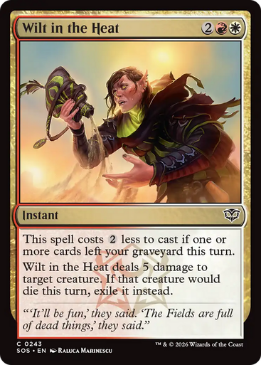 Wilt in the Heat (Foil) | Secrets of Strixhaven、Magic: The Gathering、kayou