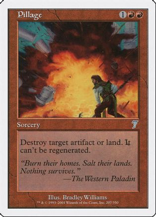 Pillage (7ED-207) - 7th Edition Foil、Wizards of the Coast、kayou