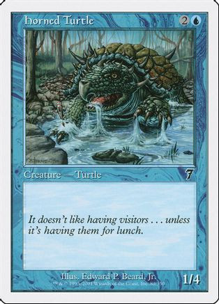 Horned Turtle (7ED-080) - 7th Edition Foil、Wizards of the Coast、kayou