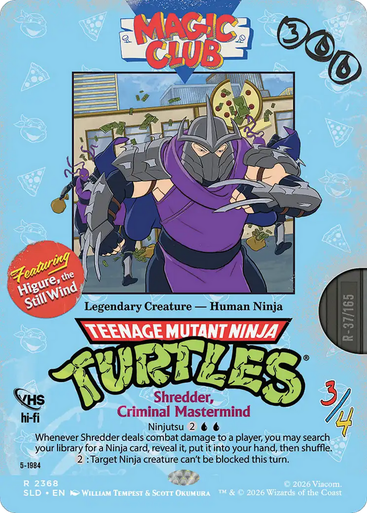 Higure, the Still Wind Shredder, Criminal Mastermind (Secret Lair - Teenage Mutant Ninja Turtles: VHS Villains) | Secret Lair Drops、Magic: The Gathering、kayou
