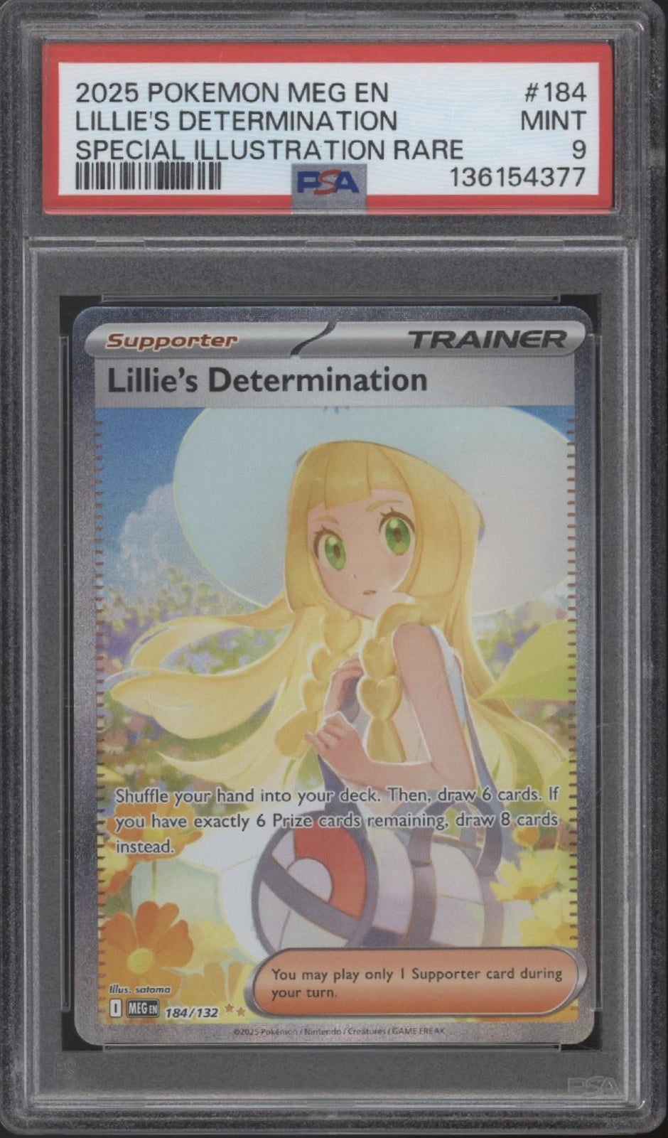 Lillie's Determination Pokemon Mega Evolution Special Illustration Rare PSA 9 #1、Collector Store LLC Gaming、kayou
