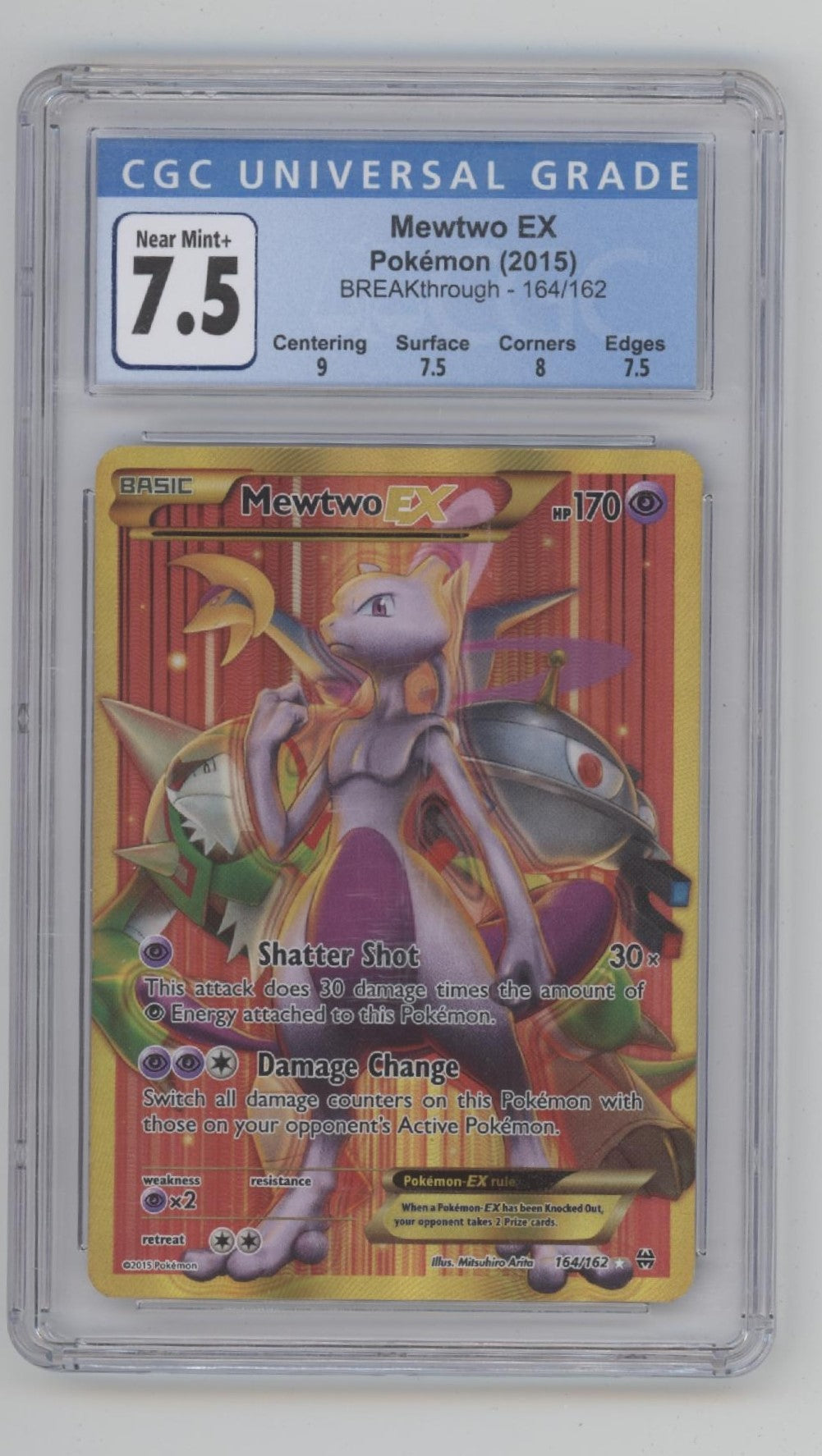 Mewtwo ex Pokemon Breakthrough #164 CGC 7.5、Collector Store LLC Gaming、kayou