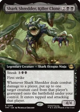 Shark Shredder, Killer Clone (Extended Art) (TMT-268) - Teenage Mutant Ninja Turtles Foil、Wizards of the Coast、kayou