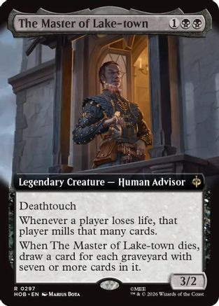 The Master of Lake-town (Extended Art) (HOB-297) - The Hobbit Foil、Wizards of the Coast、kayou