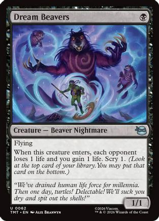 Dream Beavers (TMT-062) - Teenage Mutant Ninja Turtles、Wizards of the Coast、kayou