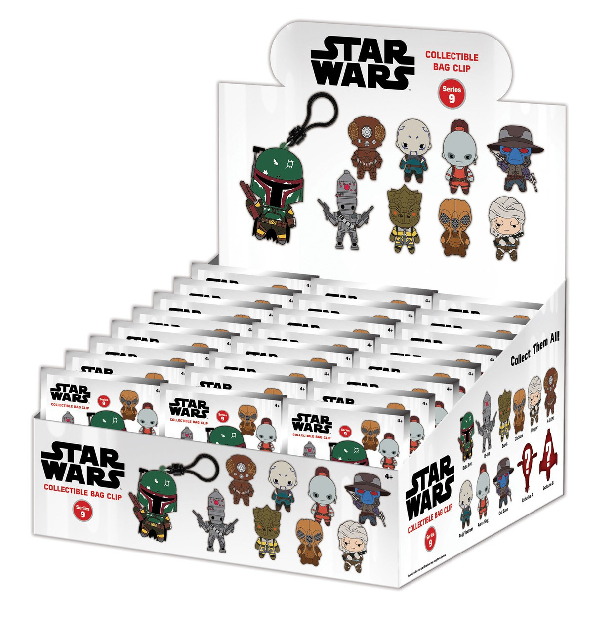 Star Wars 3D Figural Foam Bag Clip Bounty Hunters Series 1 Mystery Box 24 Packs (Pre-Order ships March)、ToyWiz、kayou