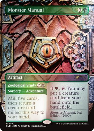 Monster Manual (Rainbow Foil) (SLD-1782) - Secret Lair Drop Series Foil、Wizards of the Coast、kayou