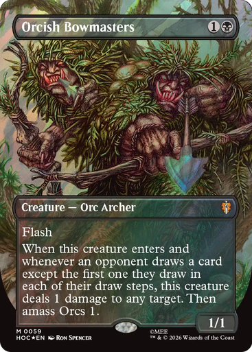 Orcish Bowmasters (Borderless Art Surge Foil) | The Hobbit Commander、Magic: The Gathering、kayou