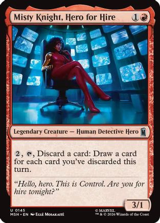 Misty Knight, Hero for Hire (MSH-145) - Marvel Super Heroes、Wizards of the Coast、kayou
