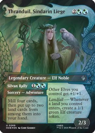 Thranduil, Sindarin Liege (Showcase) (Surge Foil) (HOB-269) - The Hobbit Foil、Wizards of the Coast、kayou