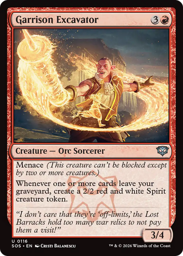 Garrison Excavator | Secrets of Strixhaven、Magic: The Gathering、kayou