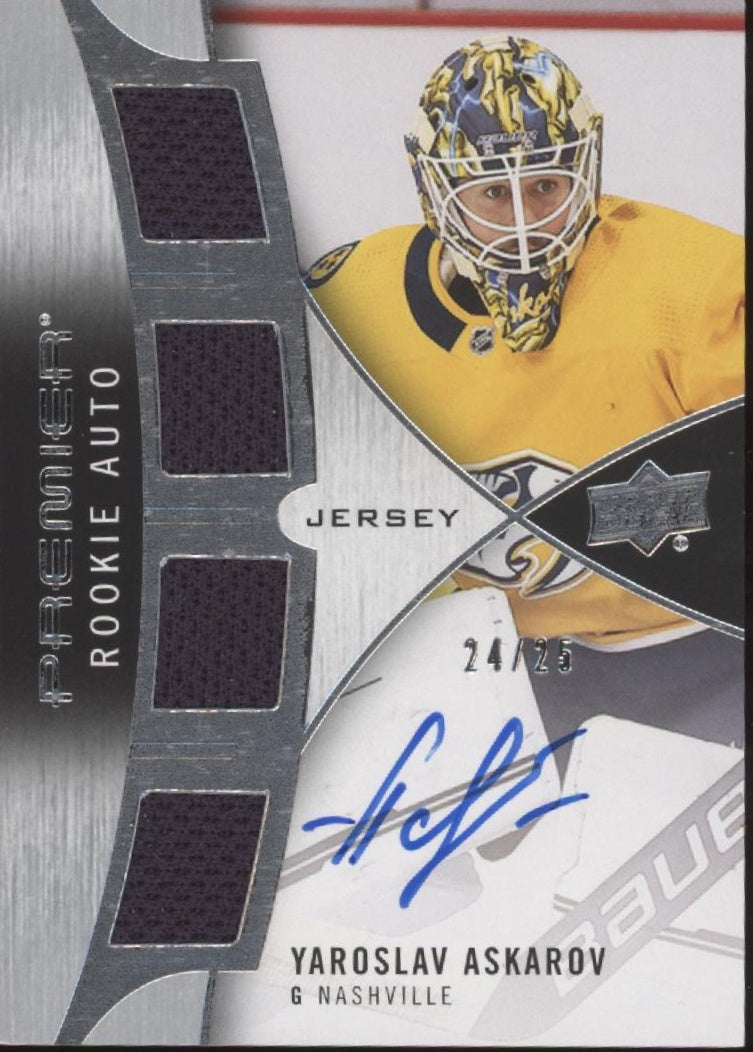 Yaroslav Askarov 2023-24 Upper Deck Premier Swatch RC Auto 24/25 #PRA-YA、Collector Store LLC、kayou