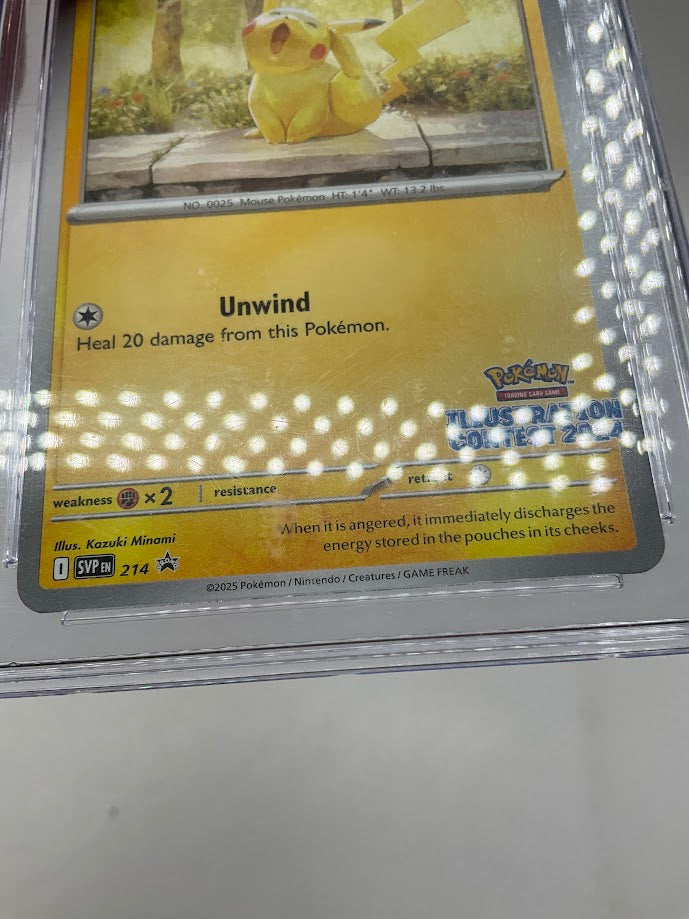 Pikachu Pokemon Illustration Contest 2024 Winner Promo #214 CGC 10 #4、Collector Store LLC Gaming、kayou