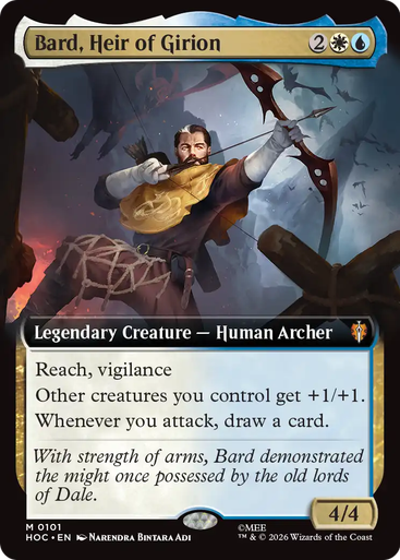 Bard, Heir of Girion (Extended Art) | The Hobbit Commander、Magic: The Gathering、kayou