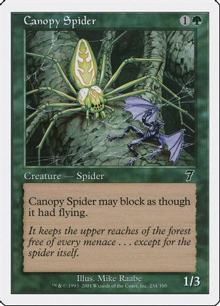 Canopy Spider (7ED-234) - 7th Edition Foil、Wizards of the Coast、kayou