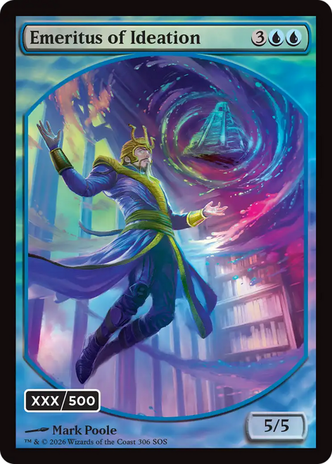 Emeritus of Ideation // Ancestral Recall (Rainbow Foil) - Serialized 062/500 | Secrets of Strixhaven、Magic: The Gathering、kayou