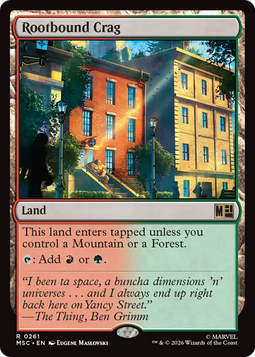 Rootbound Crag (Surge Foil) | Marvel Super Heroes Commander、Magic: The Gathering、kayou