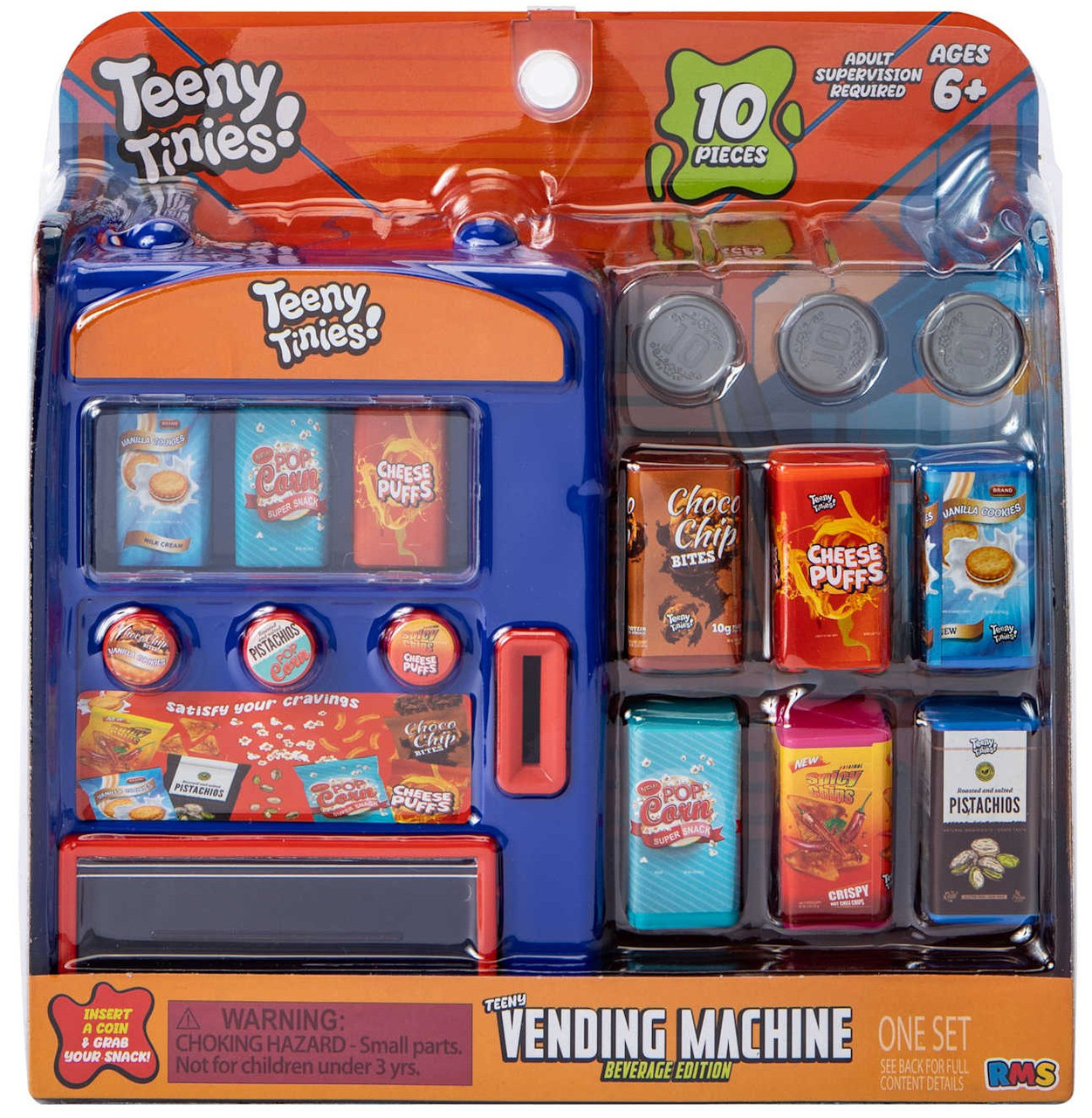 Teeny Tinies! Vending Machine Beverage Edition Playset BLUE、ToyWiz、kayou