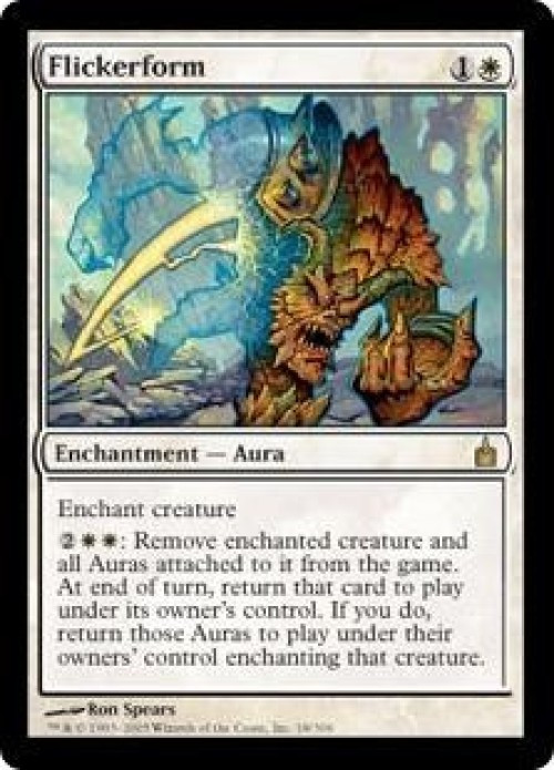 MtG Trading Card Game Ravnica: City of Guilds Rare Flickerform #18 Lightly Played、ToyWiz、kayou