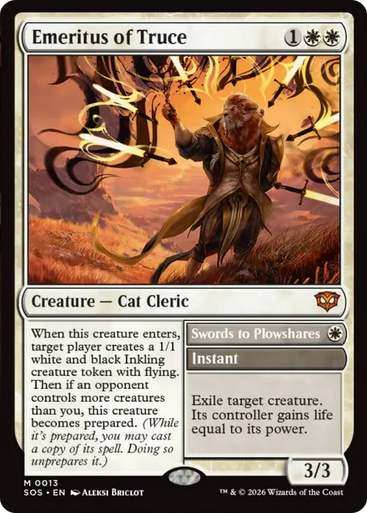 Emeritus of Truce // Swords to Plowshares (Foil) | Secrets of Strixhaven、Magic: The Gathering、kayou