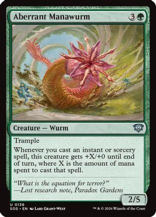 Aberrant Manawurm (SOS-138) - Secrets of Strixhaven Foil、Wizards of the Coast、kayou