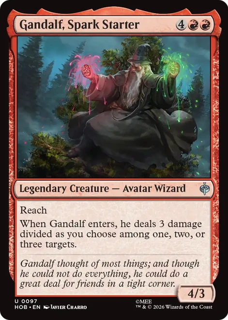 Gandalf, Spark Starter (Foil) | The Hobbit、Magic: The Gathering、kayou