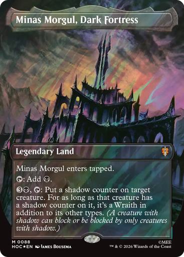 Minas Morgul, Dark Fortress (Borderless Art Surge Foil) | The Hobbit Commander、Magic: The Gathering、kayou