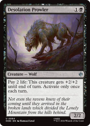 Desolation Prowler (Foil) | The Hobbit、Magic: The Gathering、kayou