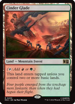Cinder Glade (MSC-230) - Commander: Marvel Super Heroes、Wizards of the Coast、kayou