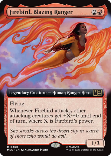 Firebird, Blazing Ranger (Extended Art) | Marvel Super Heroes Commander、Magic: The Gathering、kayou