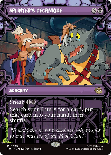 Splinter's Technique (Showcase Foil) | Teenage Mutant Ninja Turtles、Magic: The Gathering、kayou