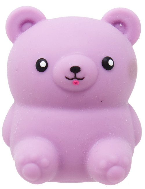 Marshmallow Cuties Bear PURPLE 3-Inch Squeeze Toy、ToyWiz、kayou