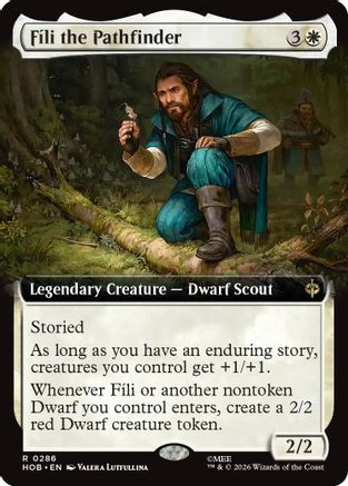 Fili the Pathfinder (Extended Art) (HOB-286) - The Hobbit Foil、Wizards of the Coast、kayou