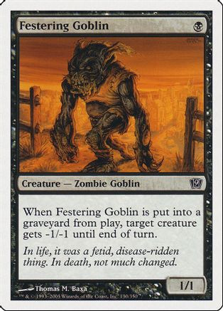 Festering Goblin (9ED-130) - 9th Edition Foil、Wizards of the Coast、kayou