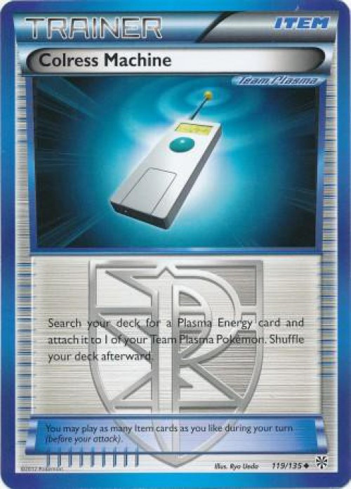 Pokemon Trading Card Game Black & White Plasma Storm Uncommon Colress Machine #119 Lightly Played、ToyWiz、kayou