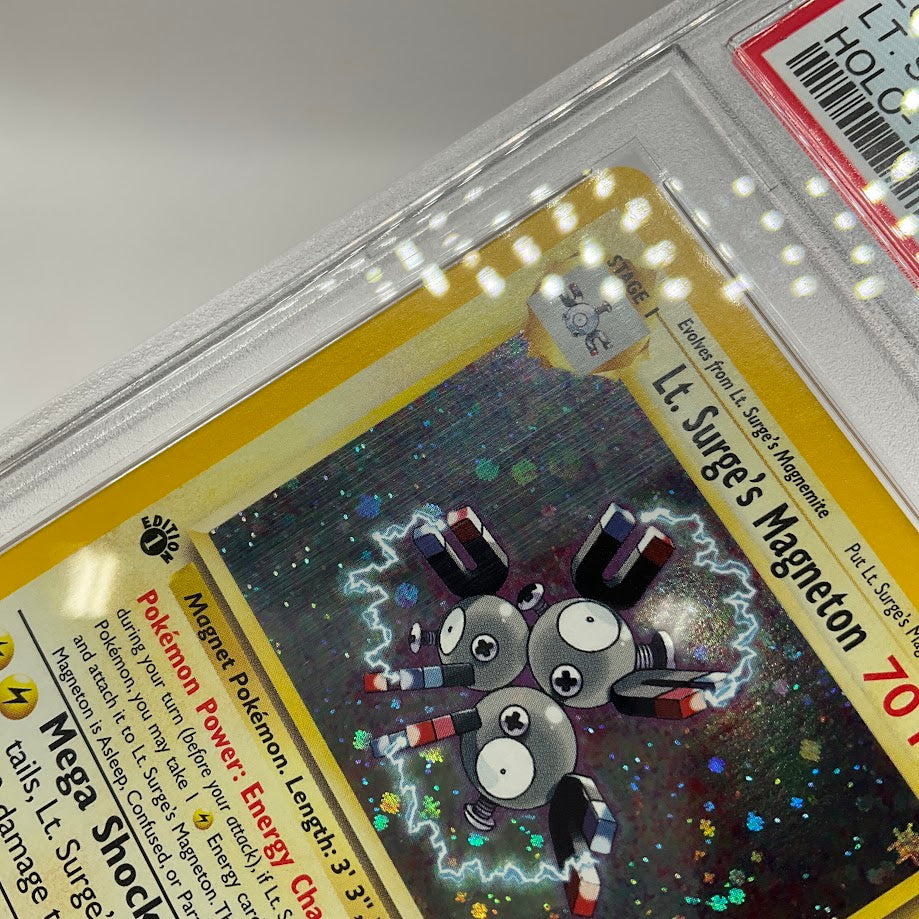 Lt. Surge's Magneton Pokemon Gym Heroes Holo 1st Edition #8 PSA 9、Collector Store LLC Gaming、kayou