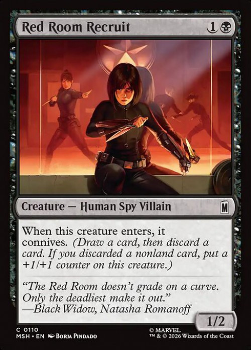 MtG Marvel Super Heroes Common Red Room Recruit #110、ToyWiz、kayou